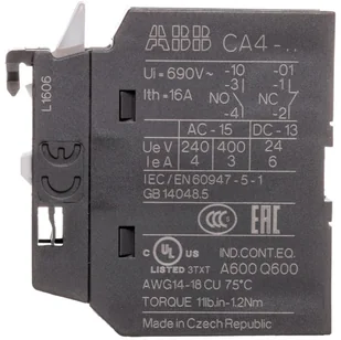 ABB Styk pomocniczy CA4-01 1SBN010110R1001 - Kostki, złączki, wtyczki - miniaturka - grafika 3