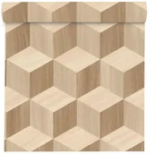 Tapety - Rasch Tapeta 833737 beżowa winylowa na flizelinie - miniaturka - grafika 1