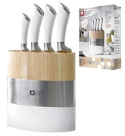 Noże kuchenne - Richardson Sheffield AMEFA NOŻE KUCHENNE FASHION FUSION 5 EL W BLOKU + OSTRZAŁKA GRATIS 29 ZŁ TRZY RÓŻNE TEKSTURY BLOKU STAL NIERDZEWNA R170WHK445K20 - miniaturka - grafika 1