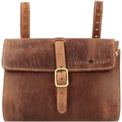 Sakwy rowerowe - Greenburry Greenburry Vintage Torba rowerowa XL skórzana 20 cm brown 1577-25 - miniaturka - grafika 1