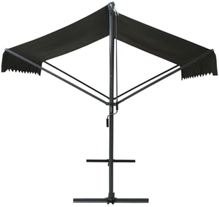 vidaXL Zadaszenie wolnostojące, 400x300 cm, antracytowe vidaXL - Pawilony ogrodowe - miniaturka - grafika 7