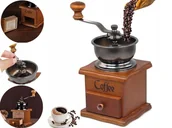 Młynki do soli i pieprzu - Młynek Do Kawy Pieprzu Drewniany Ręczny Moździerz - miniaturka - grafika 1