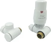 Głowice termostatyczne - Vario Term Zestaw zawór termostatyczny z trójnikiem pod grzałkę biały lewy IGS0206CFK/L - miniaturka - grafika 1