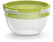 Pojemniki kuchenne - Emsa Clip & Go Box, pudełko spożywcze z tworzywa sztucznego, zielone, zielony, 16.7 x 16.7 x 9.5 cm 518097 - miniaturka - grafika 1