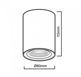 Maclean Oprawa natynkowa GU10 MCE422B mo - Oprawy, klosze i abażury - miniaturka - grafika 18