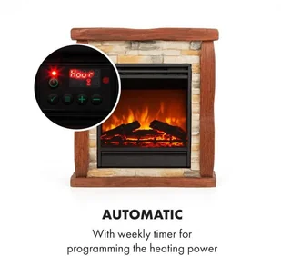 Klarstein Lienz, , 1800 W, Polystone, FP6- Kaprun-ODM - Kominki elektryczne - miniaturka - grafika 5