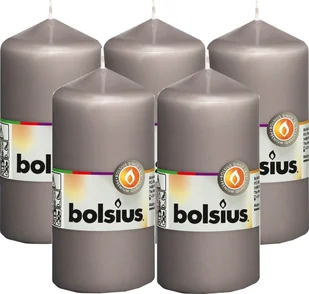 Bolsius Świeca pieńkowa klasyczna gładka Szara 120/58) swieca-pienkowa-gladka - Świece - miniaturka - grafika 2