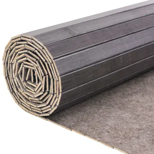 vidaXL Bambusowy parawan, kolor szary, 250 x 195 cm - Parawany - miniaturka - grafika 4