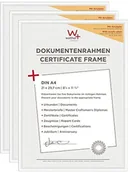 Ramki na zdjęcia - Walther design design New Lifestyle ramka na zdjęcia, biała, 21 x 29,7 cm (DIN A4) KVX130W3 - miniaturka - grafika 1