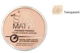 Pudry do twarzy - Rimmel Stay Matte Long Lasting Pressed Powder puder prasowany 1 Transparent 14g 31107-uniw - miniaturka - grafika 1