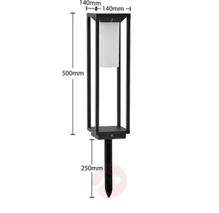 Lucande Lucande Eliel solarna lampa cokołowa LED, 50 cm - Lampy ogrodowe - miniaturka - grafika 4