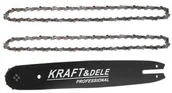 Akcesoria do elektronarzędzi - KRAFT&DELE Prowadnica 14"/35cm + 2 łańcuchy 1,3 mm łańcuch do piły Sthil KD10150 - miniaturka - grafika 1