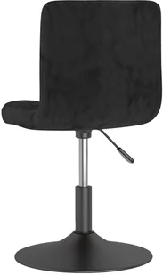 vidaXL Lumarko Obrotowe krzesła stołowe, 4 szt., czarne, obite aksamitem 3087478 - Krzesła - miniaturka - grafika 6