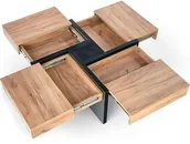 Ławy i stoliki kawowe - Halmar Ława SEVILLA Dąb Carft + Czarny V-PL-SEVILLA-LAW - miniaturka - grafika 1