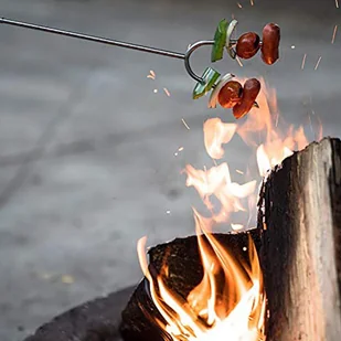Lumarko Alpenburg Widelec kij teleskopowy do ogniska pieczenia kiełbasek 4 szt. HW-239 Kinghoff - Grille - miniaturka - grafika 5