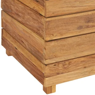 vidaXL Donica, 150 x 40 x 72 cm, drewno tekowe z recyklingu i stal - Donice - miniaturka - grafika 8