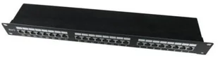 Gembird Patch panel 24 1U 19 Kat.6 ekran z funkcją organizacji kabli czarn (NPP-C624-002) - Panele krosownicze - miniaturka - grafika 4