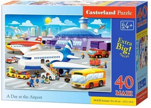 Castorland 40 EL. MAXI Dzień na lotnisku 040223 - Puzzle - miniaturka - grafika 2