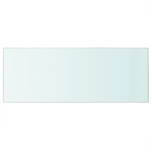 vidaXL vidaXL Półki, 2 szt., szklany, przezroczysty panel, 60 x 25 cm - Półki do salonu - miniaturka - grafika 3