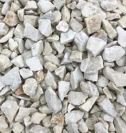 Pozostałe ozdoby ogrodowe - Grys biały marmurowy (Biała Marianna) 8-16 mm 2kg - miniaturka - grafika 1