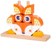 Układanki dla dzieci - ClassicWorld Układanka kreatywna lisek CL3709 - miniaturka - grafika 1