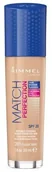 Podkłady do twarzy - Rimmel Match Perfection SPF20 201 Classic Beige 30ml 40506-uniw - miniaturka - grafika 1