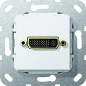 Wyłączniki światła i elektryczne - Gira 564503 przewód DVI pejczem zastosowania, czysta biel 564503 - miniaturka - grafika 1