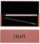 Pojemniki biurowe - Design Letters Różowa twarda skorupa stwórz piórnik na długopisy, ołówek, gumkę, linijkę idealny prezent do przechowywania artykułów piśmienniczych do pracy i szkoły 70201900CREATE - miniaturka - grafika 1