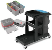 Inne artykuły do sprzątania - NUMATIC EM3 SRK17 SRK21 ECO-Matic Profesjonalny wózek serwisowy do dezynfekcji system mopa jednego kontaktu EM3 SRK17 SRK21 - miniaturka - grafika 1