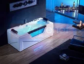 Wanny z hydromasażem - Zepehof Wanna z hydromasażem BC-638B prostokątna BC-K-638B - miniaturka - grafika 1