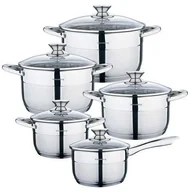Zestawy garnków i patelni - Klausberg Zestaw garnków stalowych 10 elem KB-7363 KB-7363 - miniaturka - grafika 1