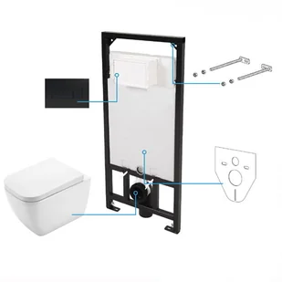Deante Zestaw 6w1 HIACYNT CDHN6ZPW - Stelaże i zestawy podtynkowe do WC - miniaturka - grafika 2