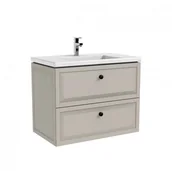 Szafki łazienkowe - Oristo Szafka wisząca podumywalkowa MONTEBIANCO 80cm PIASKOWY MAT OR47-SD2S-80-10 - miniaturka - grafika 1