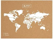 Dekoracje domu - Miss Wood OGROMNY mapa świata z korka 8436563400070 - miniaturka - grafika 1