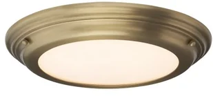 Elstead Lighting Plafon LAMPA sufitowa WELLAND BATH/WELL/F AB okrągła OPRAWA do łazienki LED 25W IP54 mosiądz - Lampy sufitowe - miniaturka - grafika 2