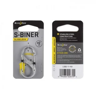 - Nite Ize Nite Ize, Karabinek, S-Biner #2 SlideLock Stalowy LSB2-11-R3 (23191) - Sprzęt wspinaczkowy - miniaturka - grafika 2