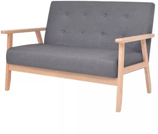 vidaXL Zestaw wypoczynkowy, 3 szt., tkanina, ciemnoszary - Komplety wypoczynkowe vidaXL Zestaw wypoczynkowy, 3 szt., tkanina, ciemnoszary - Komplety wypoczynkowe - miniaturka - grafika 5