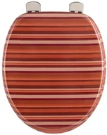 Deski sedesowe - Sanitop-Wingenroth Deska sedesowa dekoracja z terakoty | deska toalety | deska klozetowa z drewno | metalowym zawias - miniaturka - grafika 1