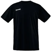 Akcesoria turystyczne - Spalding Promo Tee koszulka T-shirt, czarny, M 300200703 - miniaturka - grafika 1