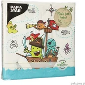 Obrusy i serwetki - Papstar Serwetki "Pirate Crew", 20 szt. 33 cm x 33 cm 88610 - miniaturka - grafika 1