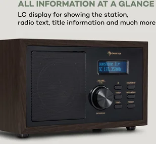 Auna Ambient czarne drewno - Radia - miniaturka - grafika 5