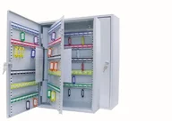 Szafki biurowe - Wedo Szafka na klucze malowana proszkowo blachy stalowej 38 x 14 x 55 cm, blokada bezpieczeństwa łącznie z 2 kluczami, Hakenleiste indywidualnie regulowana, jasnoszary, szary 10265037X - miniaturka - grafika 1