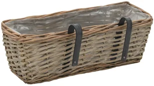 vidaXL Zestaw 2 koszy do przechowywania, wiklina z wyściółką z PE vidaXL - Pudła i pojemniki do przechowywania - miniaturka - grafika 6