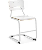 Meble do szkół i przedszkoli - AJ Produkty Krzesło szkolne LEGERE II, H 500 mm, biały, biały - miniaturka - grafika 1