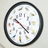 Zegary - Atrix Zegar z głosami ptaków #1 plastik czarny ATE2014BPT1W - miniaturka - grafika 1