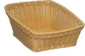Wyposażenie lokali gastronomicznych - APS Koszyk prostokątny z polipropylenu 400x500x250 mm, beżowy | Profi Line 50400 - miniaturka - grafika 1