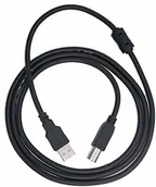 Kable USB - System-S System-S Kabel USB 2.0 150 cm typ B wtyczka do wtyczki typu A kabel do ładowania w kolorze czarnym 10069073188571 - miniaturka - grafika 1