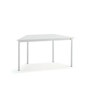 AJ Produkty Biurko SONITUS TRAPETS, 1200x600x720 mm, biały laminat, biały - Meble do szkół i przedszkoli AJ Produkty Biurko SONITUS TRAPETS, 1200x600x720 mm, biały laminat, biały - Meble do szkół i przedszkoli - miniaturka - grafika 1