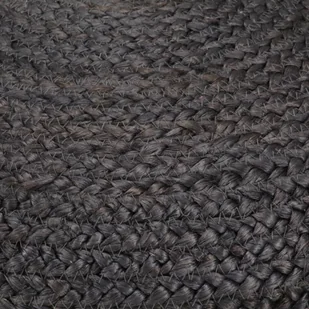 vidaXL Ręcznie robiony puf, ciemnoszary, 45 x 30 cm, juta - Pufy i podnóżki - miniaturka - grafika 3