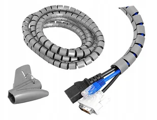 Organizator maskownica kabli ORG02, szary. - Uchwyty do telewizora - miniaturka - grafika 2